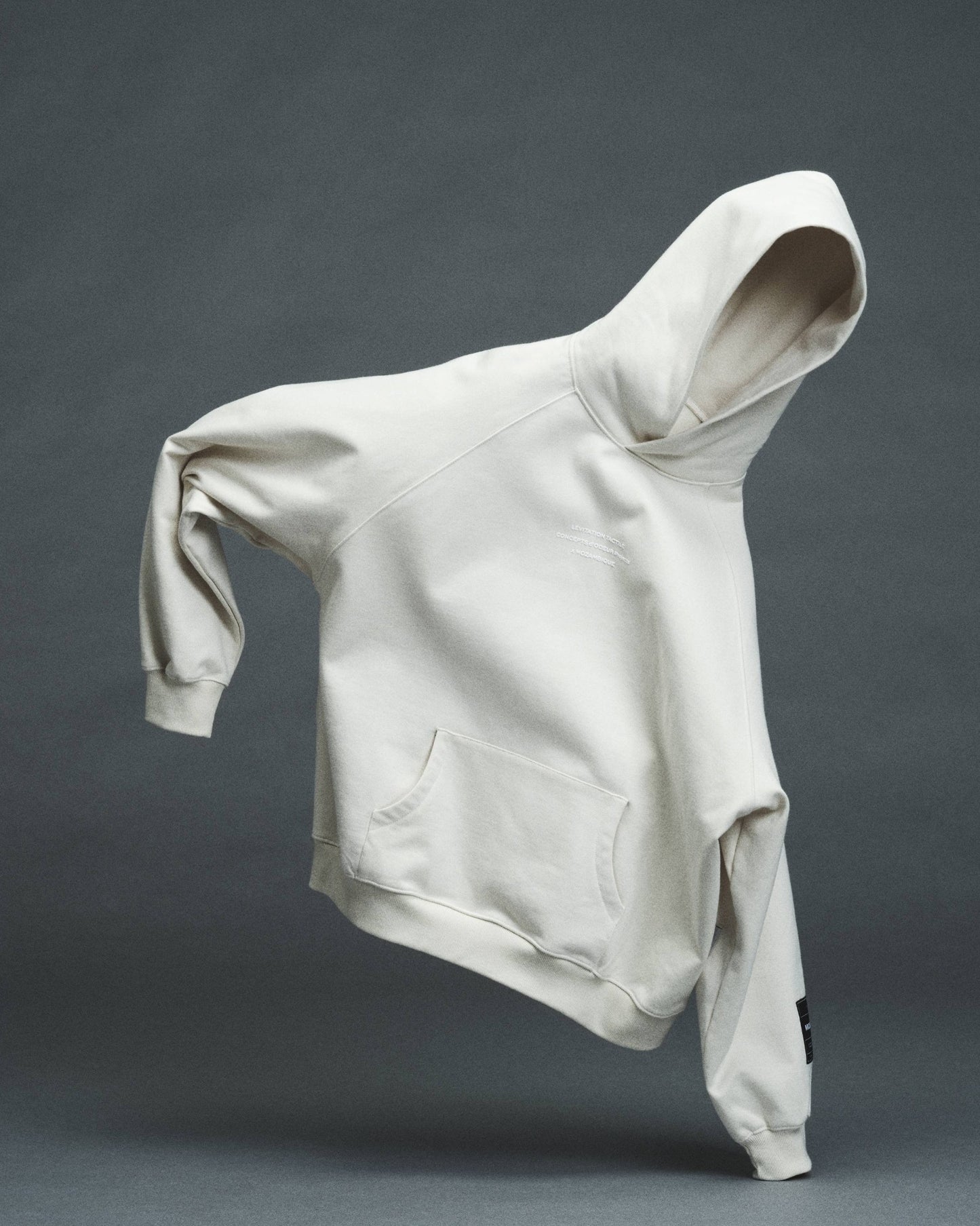 Raglan Thermal Hoodie Pearl
