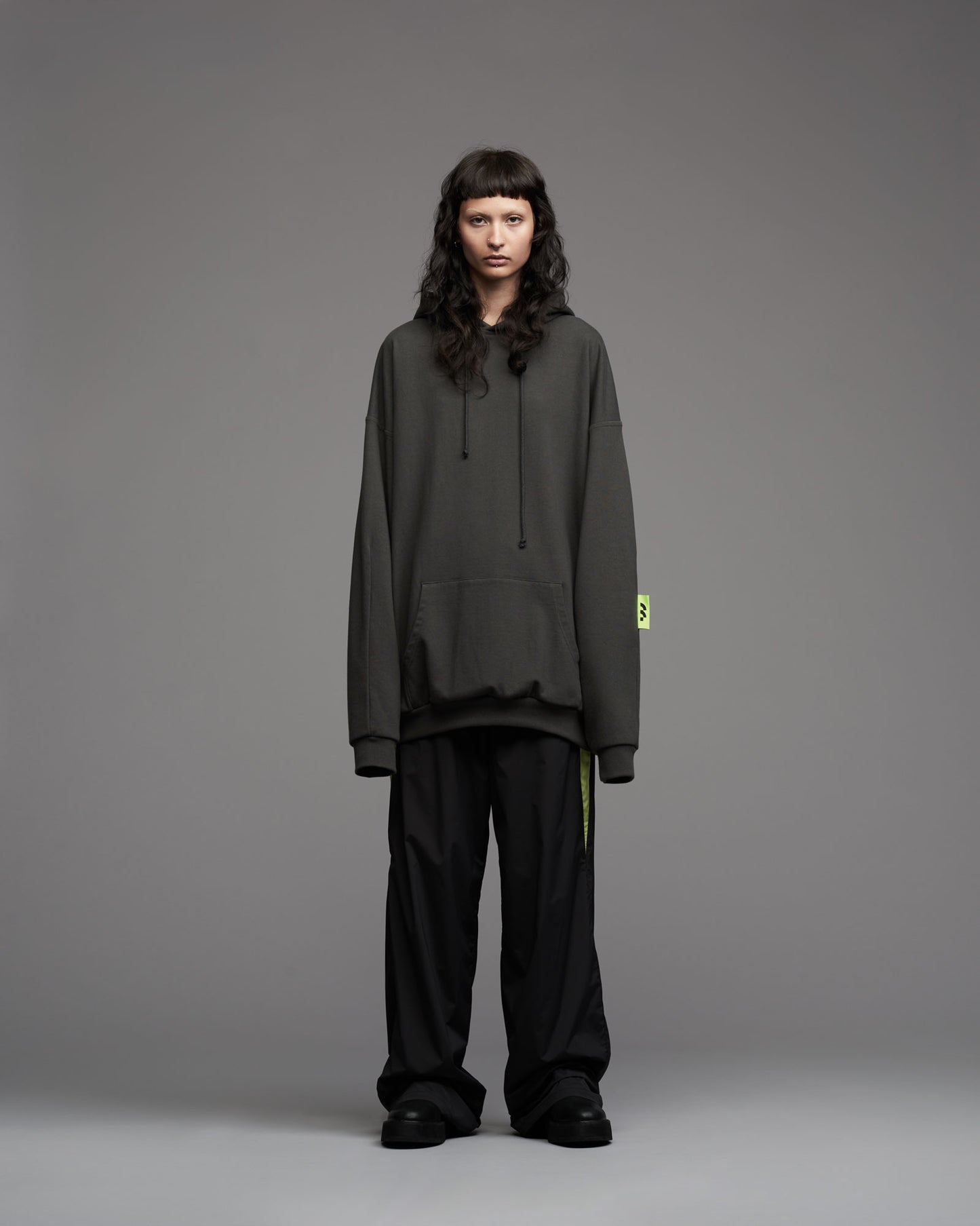 OVERSIZE HOOD CHARCOAL