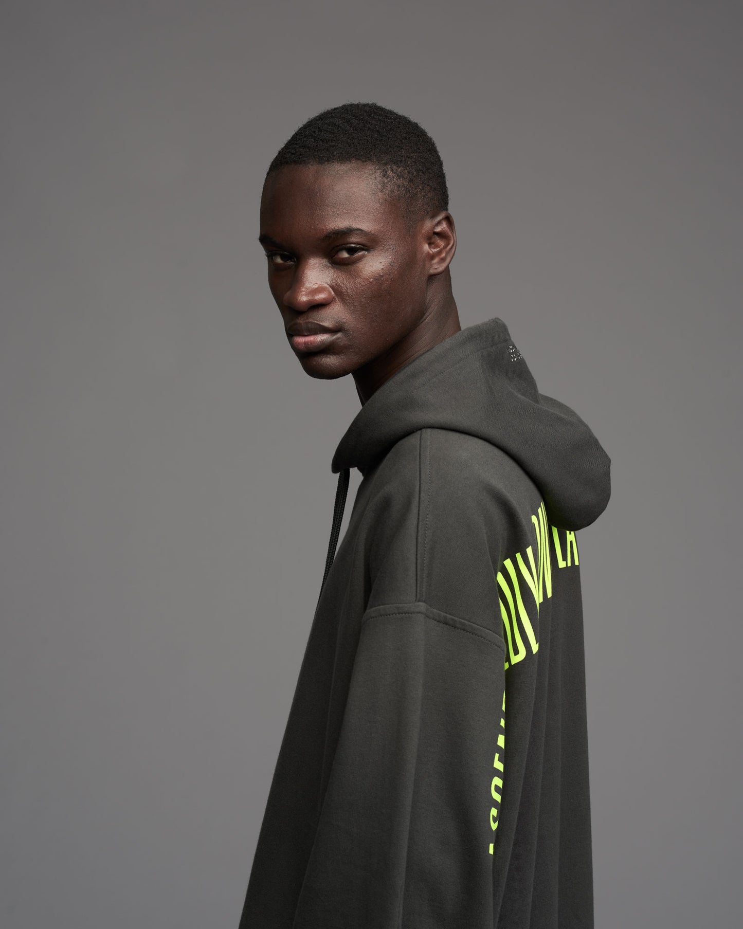 OVERSIZE HOOD CHARCOAL